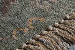 Okuta Jute Heirloom Rug - Olive Green