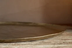 Oorja Round Tray - Brass