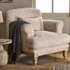 Otas Teddy Cotton Armchair - Off White