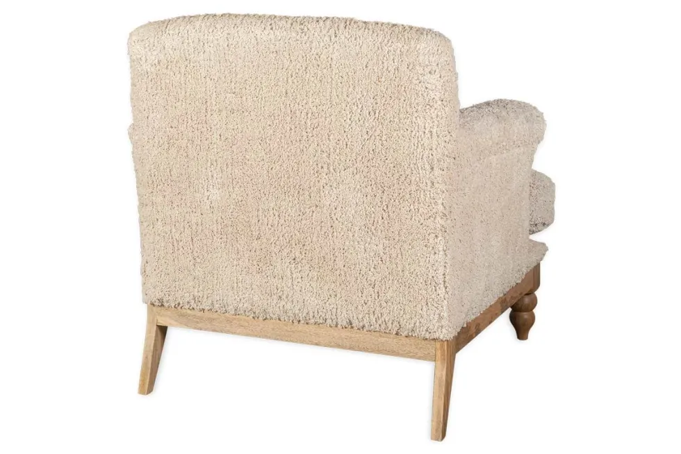 Otas Teddy Cotton Armchair - Off White