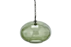 Otoro Recycled Glass Pendant - Green - Large Round