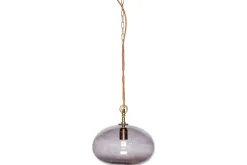 Otoro Recycled Glass Pendant - Smoke - Small Round