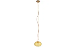 Otoro Recycled Glass Pendant - Honey - Small Round