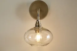 Otoro Recycled Glass Wall Light - Clear