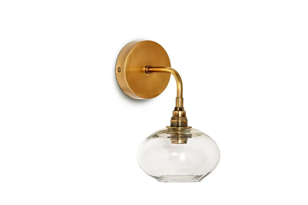 Otoro Recycled Glass Wall Light - Clear