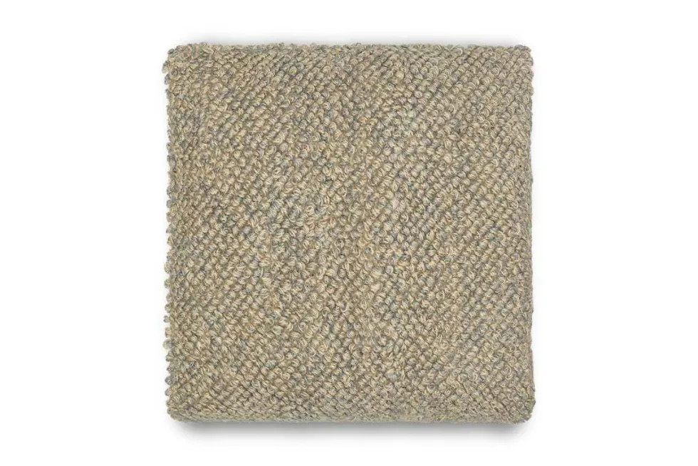 Paduna Jute & Cotton Cushion Cover - Soft Blue & Brown