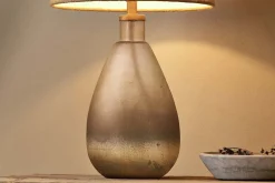 Palla Recycled Glass Table Lamp - Rustic Smoke