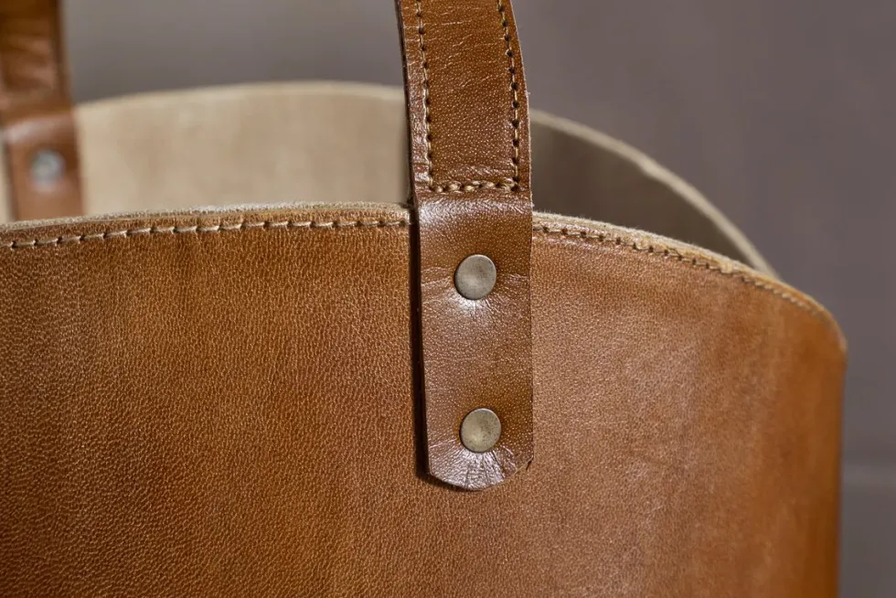 Panasi Leather Storage - Tan
