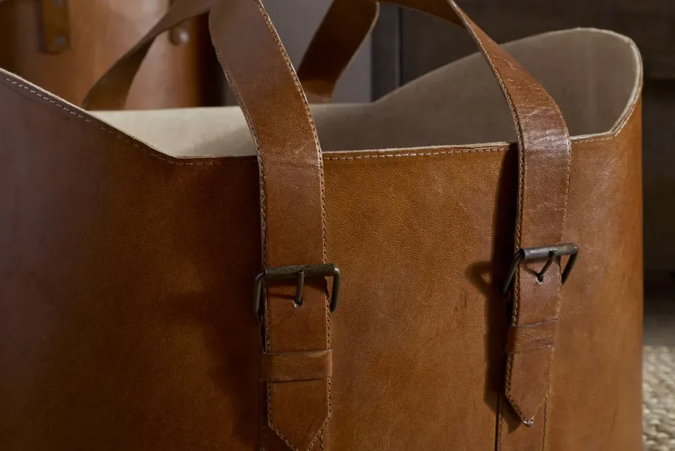 Panasi Leather Storage - Tan
