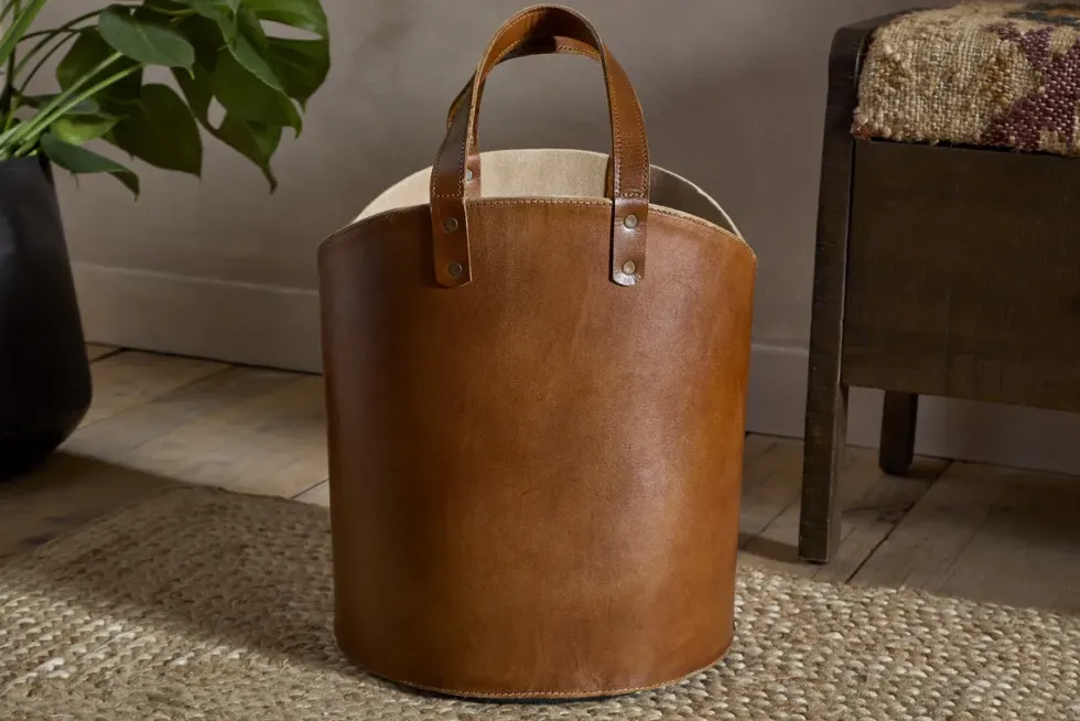 Panasi Leather Storage - Tan