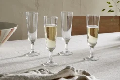 Pani Champagne Flute - Clear - (Set of 4)