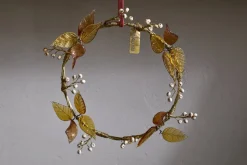 Parili Glass Wreath - Small - Ochre - Small