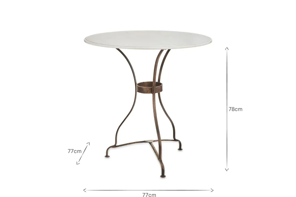 Parwaha Marble Bistro Table