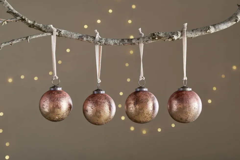 Pasali Baubles - Copper Smoke - (Set of 4)
