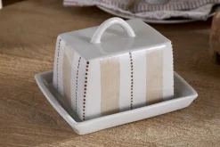 Patthar Butter Dish - Cream & Clay