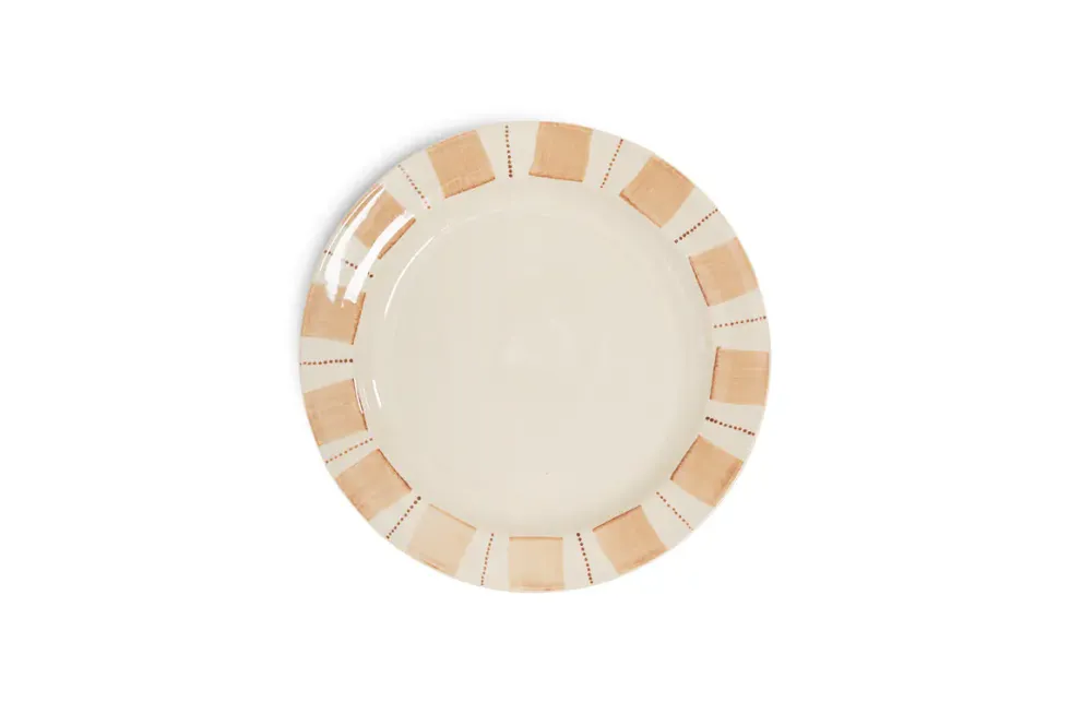 Patthar Dinnerware Set - Cream & Clay - (Set of 12)