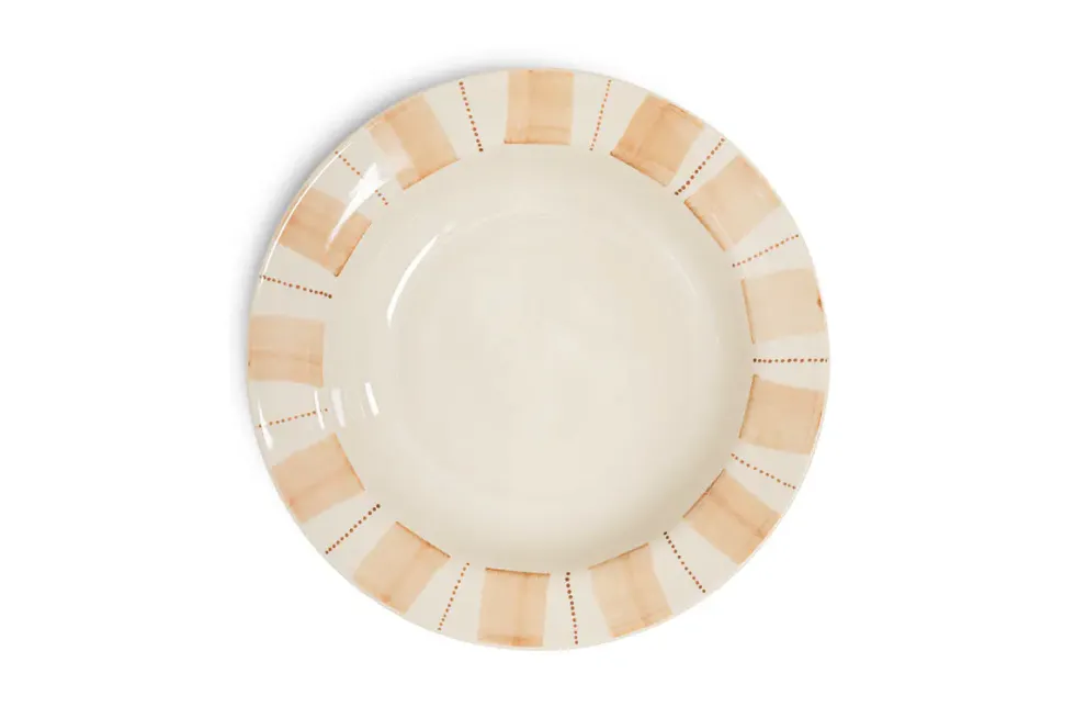 Patthar Dinnerware Set - Cream & Clay - (Set of 12)