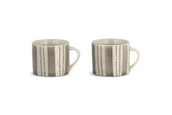 Patthar Mug - Cream & Grey - Small (Set of 2)