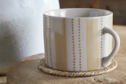 Patthar Mug - Cream & Sand - Large (Set of 2)