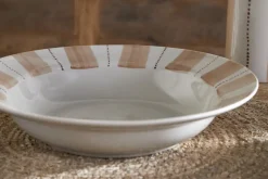 Patthar Pasta Bowl - Cream & Clay