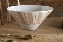 Patthar Serving Bowl - Cream & Clay - Medium