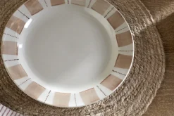 Patthar Side Plate - Cream & Clay