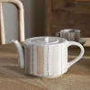 Patthar Teapot - Cream & Clay