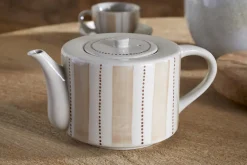 Patthar Teapot - Cream & Clay