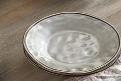 Pedra Dinnerware Set - Pewter - (Set of 12)