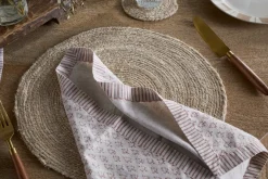 Peplu Block Print Napkin - Terracotta - (Set of 4)