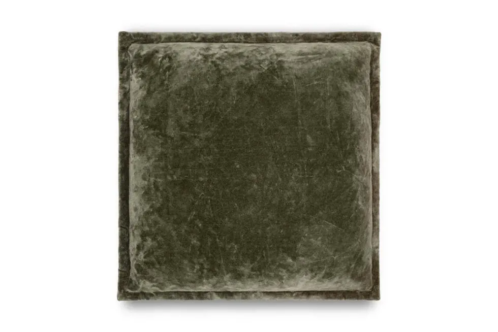 Pilani Velvet & Linen Cushion Cover - Moss