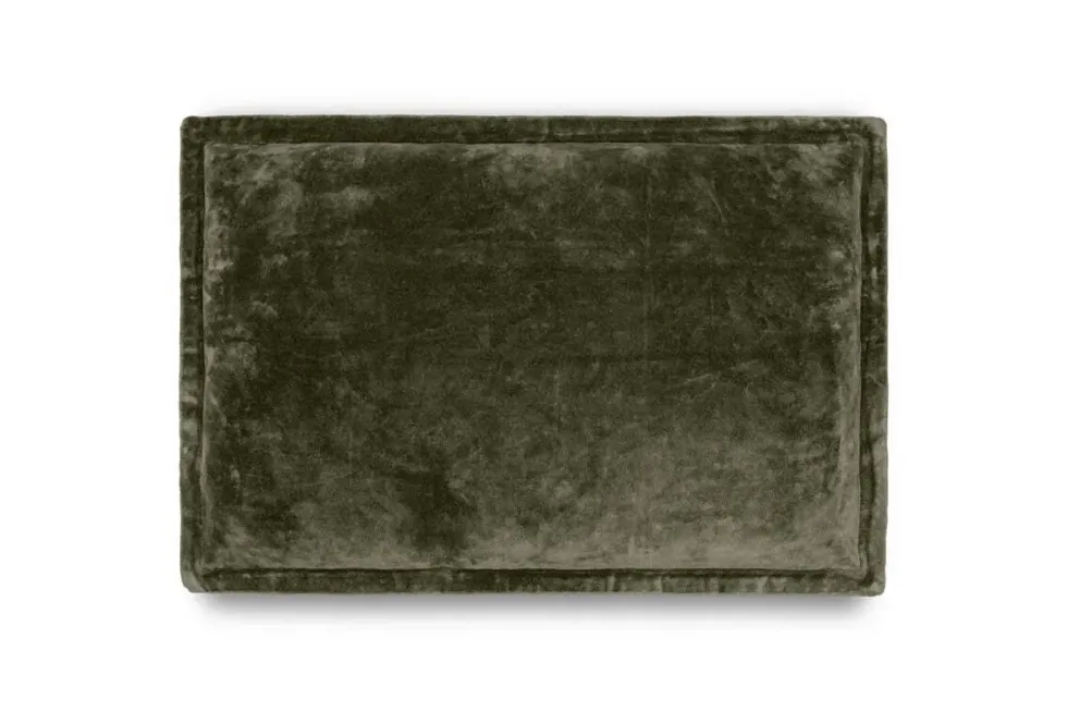 Pilani Velvet & Linen Cushion Cover - Moss