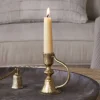 Prema Candle Holder - Antique Brass