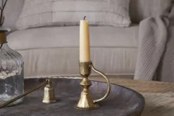 Prema Candle Holder - Antique Brass
