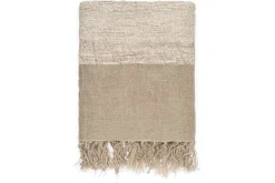 Puli Recycled Linen Throw - Natural