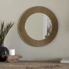 Putali Etched Mirror - Antique Brass