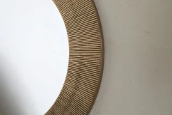 Putali Etched Mirror - Antique Brass