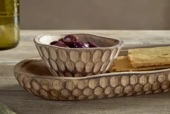 Pyaar Serving Tray and Bowl - Natural
