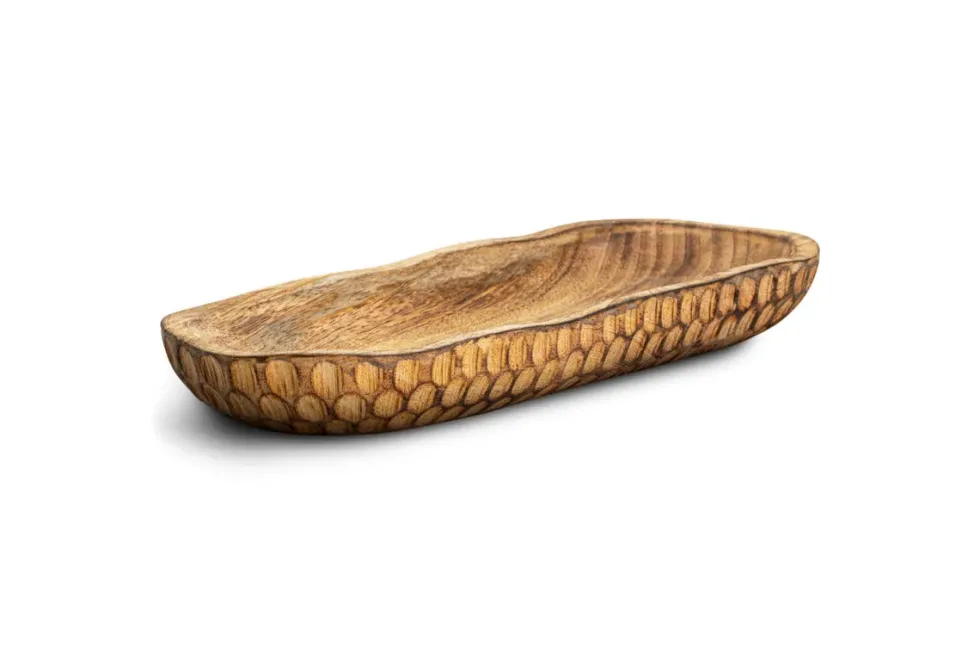 Pyaar Serving Tray and Bowl - Natural
