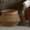 Rana Wide Basket - Natural & Rust
