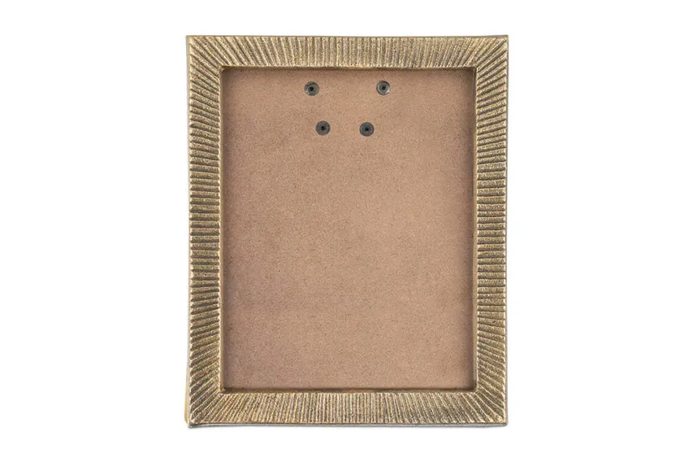 Ranoli Iron Etched Photo Frame - Antique Brass