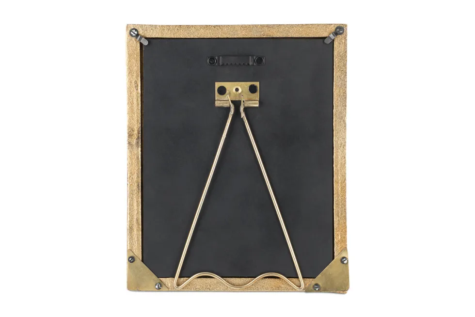 Ranoli Iron Etched Photo Frame - Antique Brass