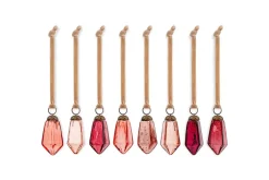Ratnam Baubles - Mixed Merlot - (Set of 8)