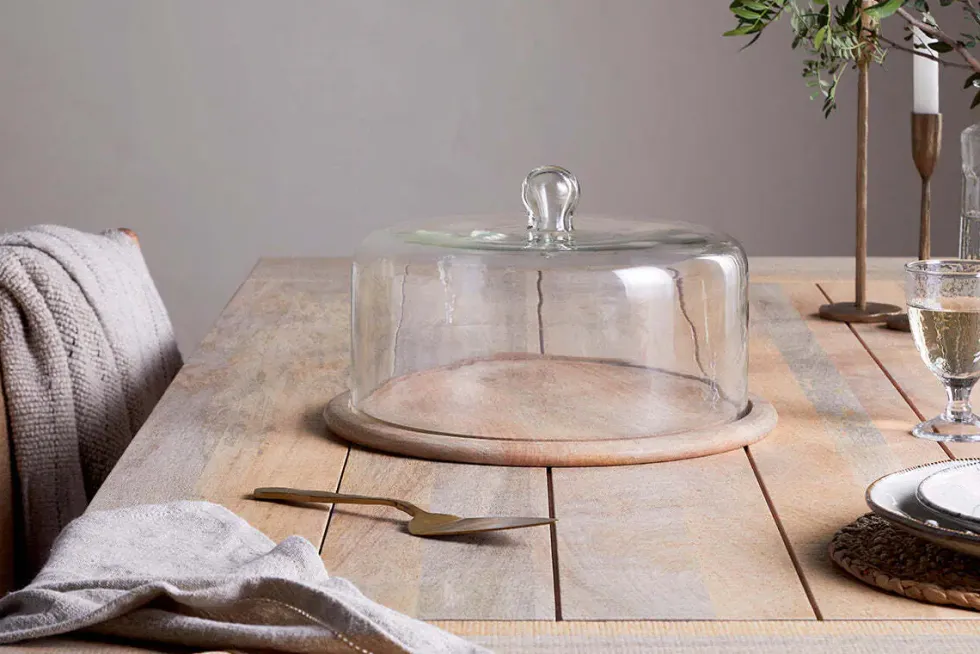 Recycled Glass Cake Dome