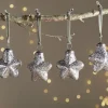 Riyara Bauble - Silver Sparkle - (Set of 4)