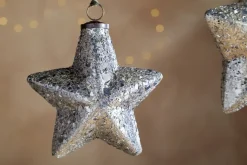 Riyara Giant Baubles - Silver Sparkle