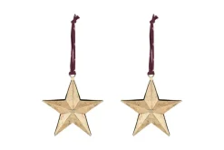 Roshani Star Baubles - Antique Brass (Set of 2)