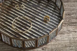 Ruaka Glass Vanity Tray - Brass