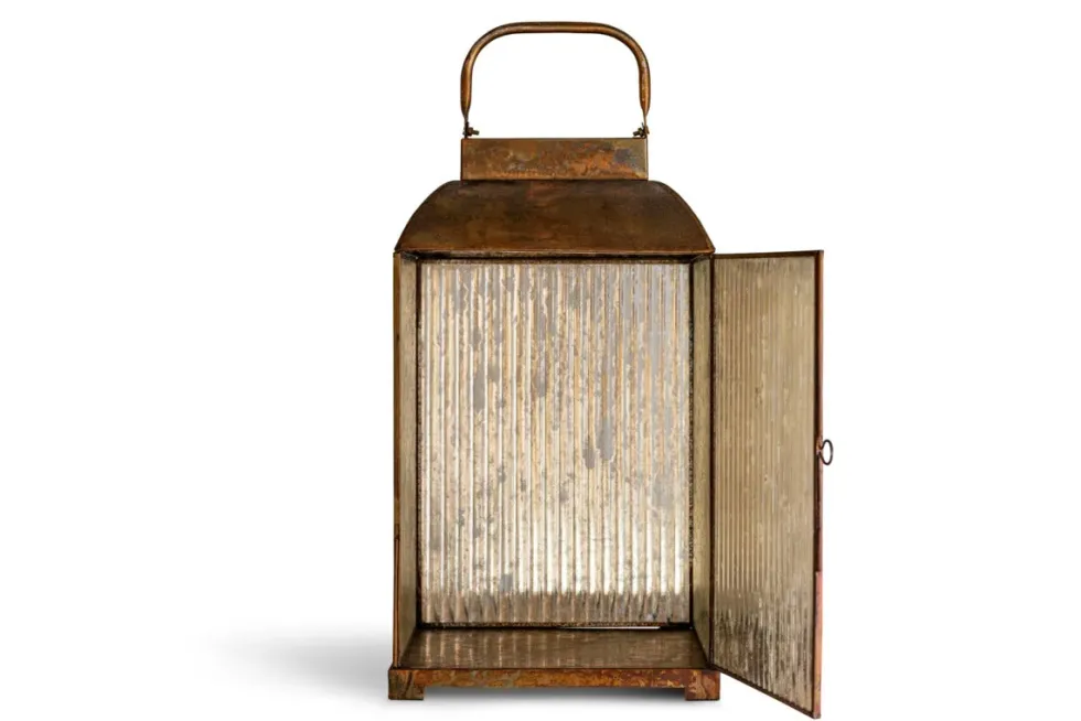 Ruala Lantern - Brass & Clear
