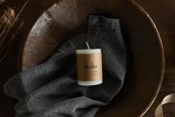 Rustic Soy Blend Mini Pillar Candle - White